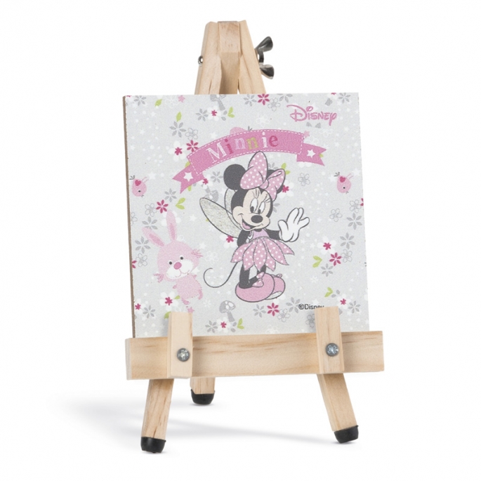 Mπομπονιέρα Βάπτισης Minnie Νεράιδα Καδράκι σε καβαλέτο